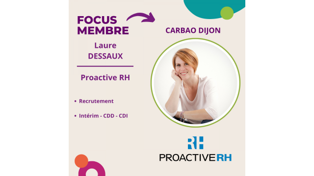 Portrait Carbao Dijon Laure DESSAUX Proactive RH